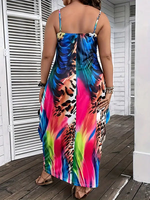 
                  
                    A. Vibrant Plus Size Cami Dress
                  
                