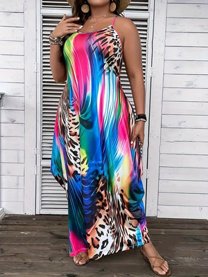 
                  
                    A. Vibrant Plus Size Cami Dress
                  
                