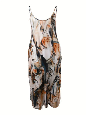 
                  
                    Vibrant Plus Size All Over Print Cami Dress
                  
                